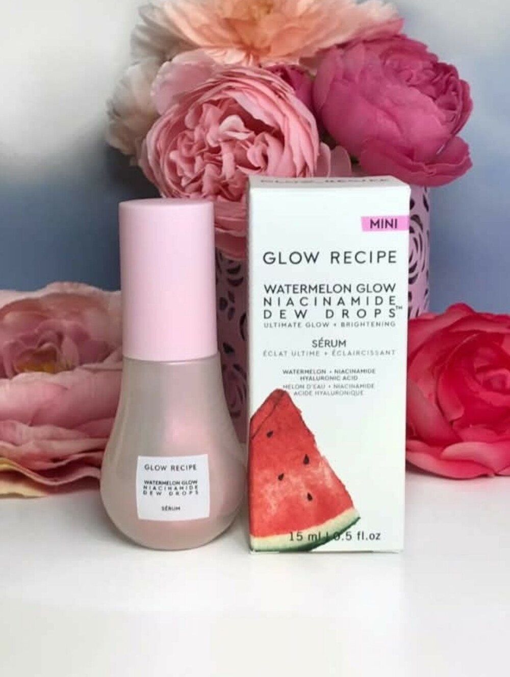Glow Recipe Watermelon Glow Niacinamide Dew Drops Serum Travel Size 15ml *BNIB